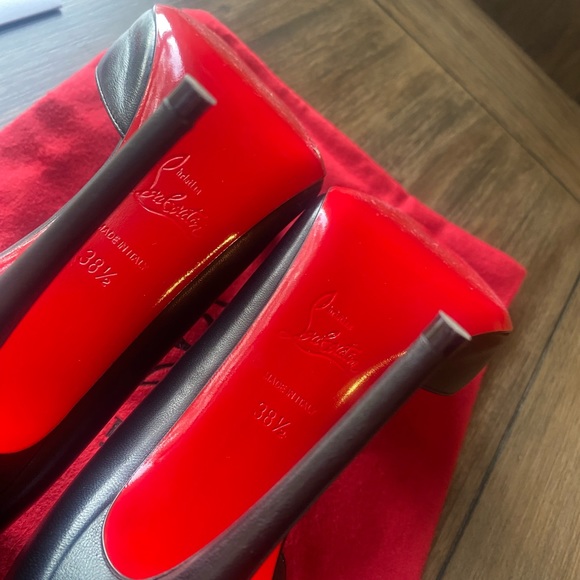 Christian Louboutin Iriza 100mm Eu 38.5 Black - worn 1x 🔥 - Picture 8 of 15